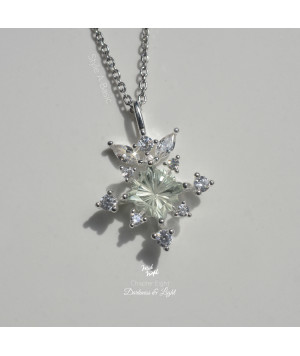 Chapter Three-Green Amethyst Stamp of Light Necklace